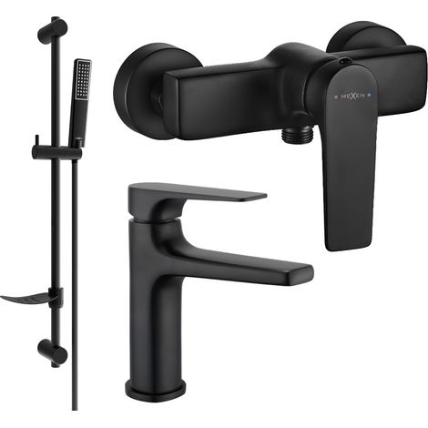Mexen Lynx DF72 conjunto de ducha, negro - 745904DF72-70 (1/4)
