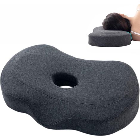 Oreiller pour piercing d'oreille - Oreiller pour piercing d'oreille pour les personnes dormant sur le côté - Oreiller latéral - Oreiller en mousse à mémoire de forme - Ergonomique - Oreiller avec trou (1/5)