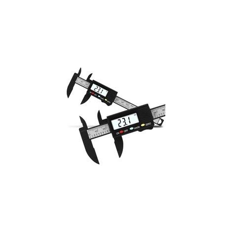 0 100mm Digital Vernier Caliper Electronic Numérique LCD Vernier Caliper Règle Travail du Bois Outils de Mesure de la jauge (Pile non incluse) (1/5)