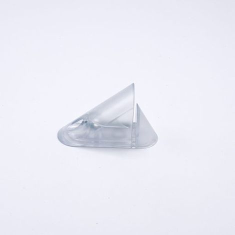 Reggimensola vetro satinato color opalino larghezza 85 mm altezza 30 mm in Pvc