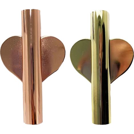 Vase Murale Tube Métallique - Pour Fleurs Séchées et Artificielles - Décoration Murale pour Intérieur Bureau Porche - Lot de 2 (1/5)