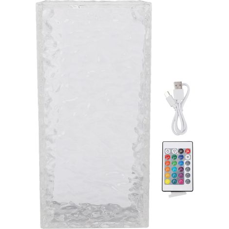 Lampe de chevet cube LED Toivize rechargeable USB télécommande 16 couleurs tactile design moderne pour chambre salon