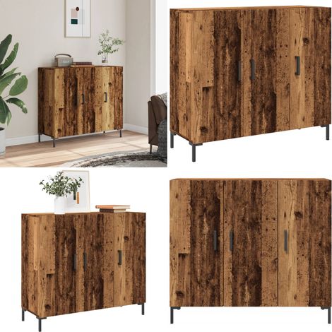 vidaXL Sideboard Altholz-Optik 90x34x80 cm Holzwerkstoff (1/5)