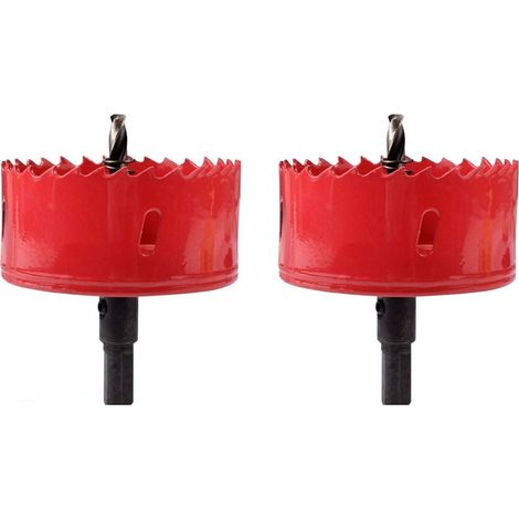 2 pièces M42 HSS Scie Cloche Bi-Métal 115mm,Scie Trèpan Pour Fer, Aluminium, Bois, Cloison Sèche, Tuyau, Plastique, Panneau De Fibres De Bois