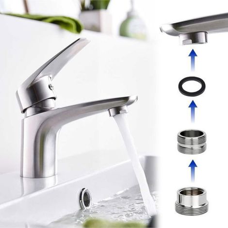 Adaptateur De Robinet - Filetage Exterieur - Double Mamelon - Pour Tuyau Darrosage Et Evier - 10 Unites (1/5)