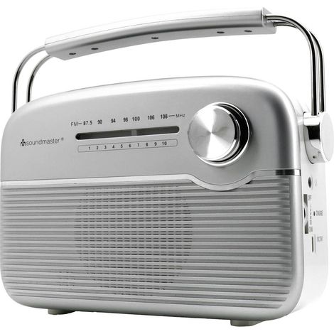 soundmaster TR480SI Radio a batteria FM FM Pannello solare Argento (1/2)