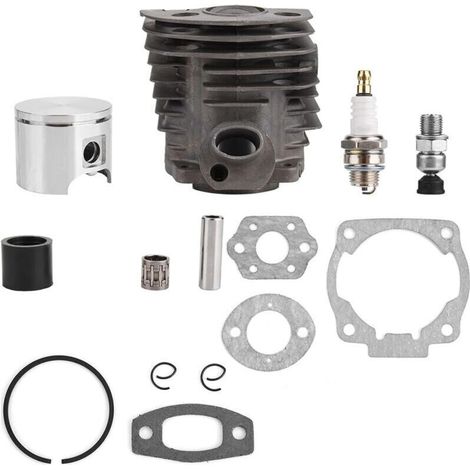 Ensemble cylindre-piston 46 mm avec kit de joints pour moteur Nikqil 50, 51, 55 Rancher Nikasil, kit d'installation de moteur 2 temps, tronçonneuse, moto, bague de culasse (1/4)