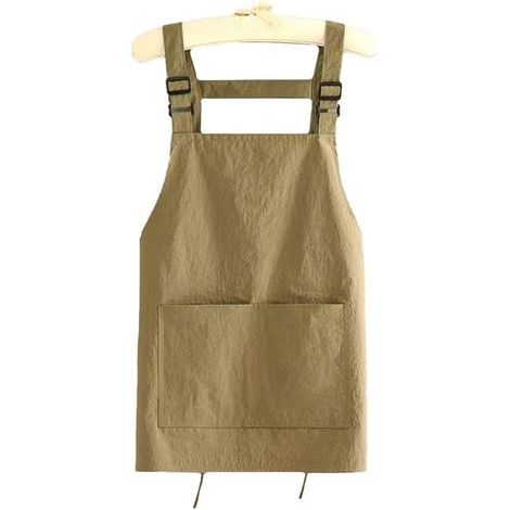 Tablier d'eau réglable avec poches avant spacieuses et couverture complète de la poitrine aux genoux, conçu pour la cuisine, la pâtisserie et la protection de la cuisine (1/5)