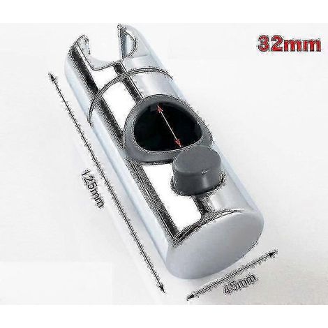 Duschhalterung, Saugnapfhalterung für Duschkopf, Duschzubehör, austauschbarer Duschgleiter (22 mm Rundrohr)
