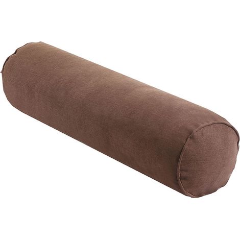 Oreiller Cervical Rond - 15 x 15 x 40 cm - Fibre Polyester et Coton Creux - Soutien Cervical et Lombaire - Pour Lecture ou Visionnage TV au Lit - 1 Pièce (1/5)