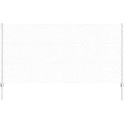 Clôture à colonnes argentées (1/5)