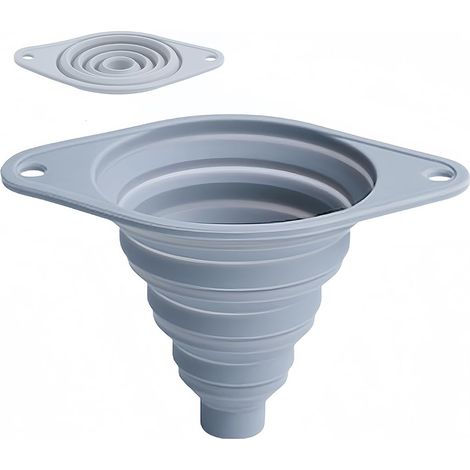 Entonnoir pliable en silicone, ustensiles de cuisine flexibles, entonnoir large pliable pour remplir les bouteilles et transférer des liquides pour le vin et l'eau (1/5)