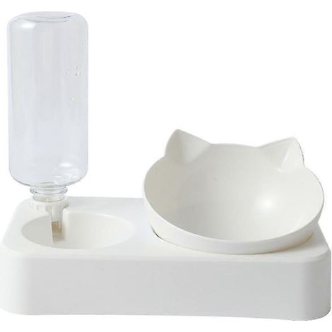 Futter- und Wassernäpfe für Katzen und Hunde, schräges Set für Wasser und Futter. (1/5)
