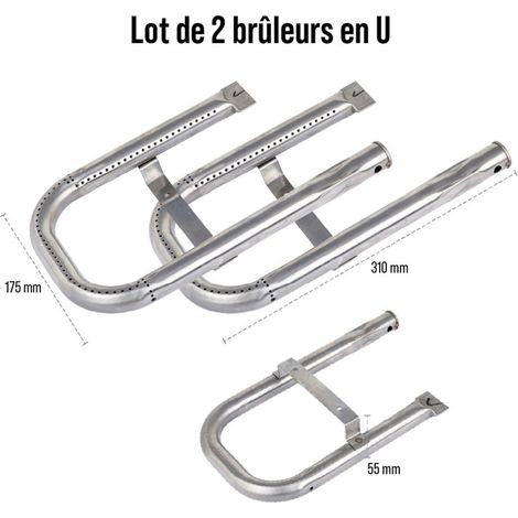 Set 2 bruciatori a U