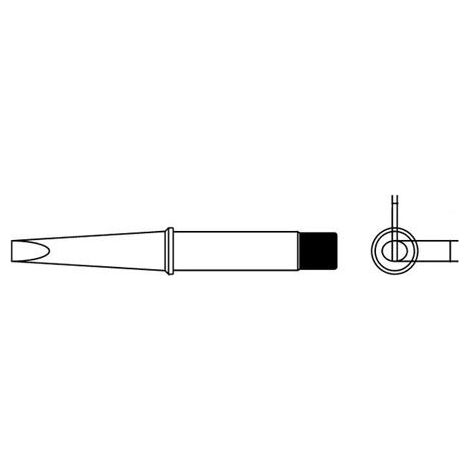 Strumento e protezione saldatore Weller 4ct6e7-1 punta 7 mm scalpello