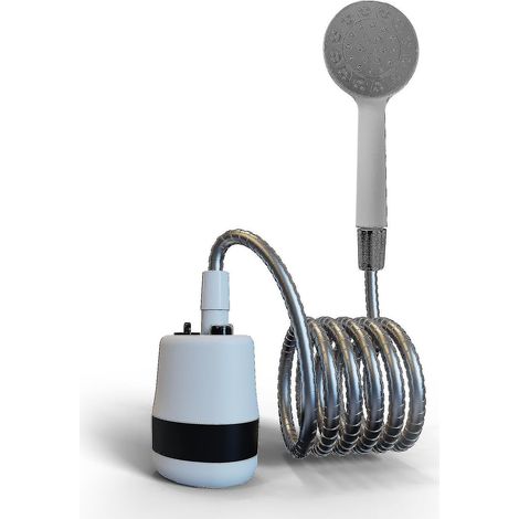 Douche portable pour le camping et les activités de plein air, douche électrique à main, compacte et rechargeable, pommeau de douche de camping portable. (1/5)