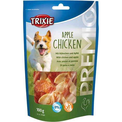 Friandises pour chiens Pomme et Poulet Trixie PREMIO 100g (1/2)