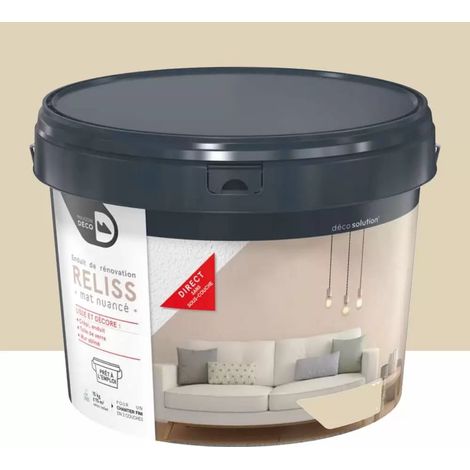 Enduit de rénovation Maison Déco Reliss Mat nuancé Laine (1/2)