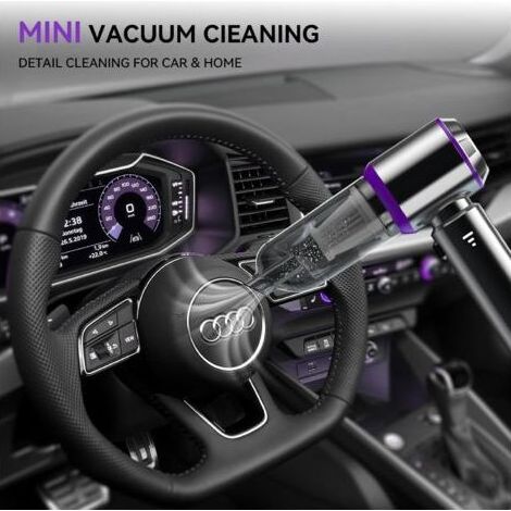 LaBlanc - Aspirateur à main, aspirateur à main sans fil à batterie 18000 Pa, aspirateur de voiture à 3 vitesses avec filtre HEPA lavable, mini aspirateur portable léger rechargeable pour (1/5)
