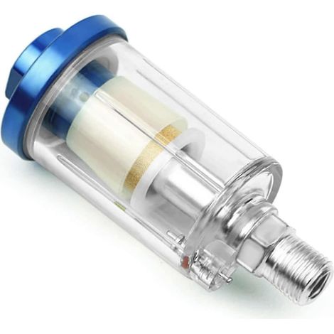 Ein Mini-Druckluftfilter mit 1/4"-Einsatz, ein Luft-/Wasserabscheider. (1/5)