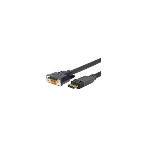 Vivolink PRODPDVI3 3m DisplayPort DVI-D Kabeladapter Schwarz (1/2)