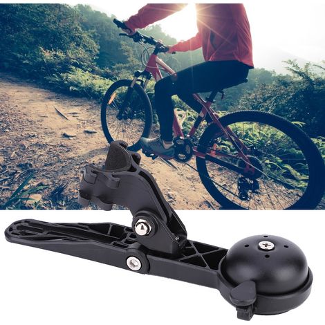 Support de guidon vélo en plastique avec porte-clochette et support compteur pour VTT et vélo de route (1/4)