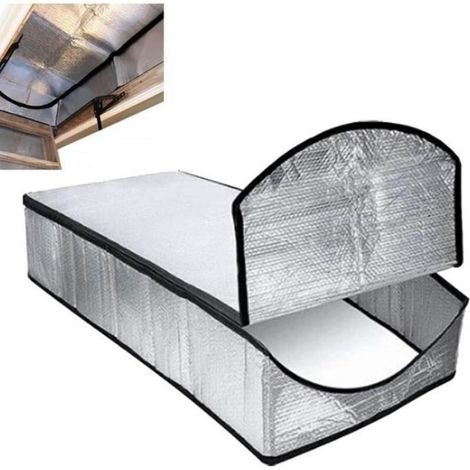 Couverture Isolante Grenier - 138x63 5x28 Cm - Ignifuge - Fermeture Eclair - Pour Ouverture Escalier Grenier - 1 Pièce
