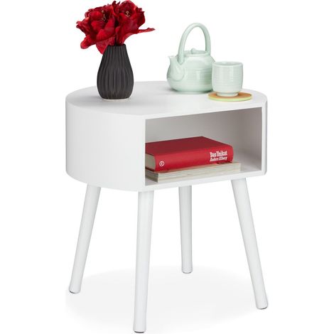 Mesa auxiliar con compartimento