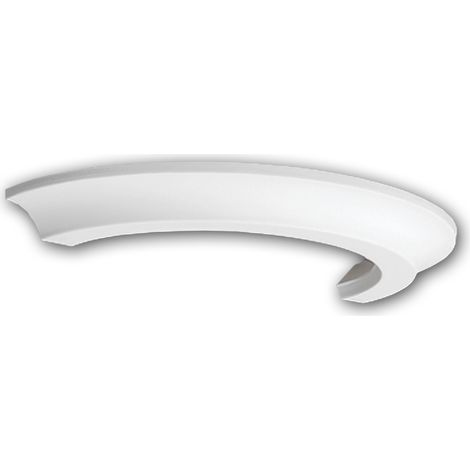 Profhome Decor – Colonne décorative en mousse de polyuréthane rigide 28x14x2,5 cm – Style Néo-Classicisme blanc – Léger et indéformable