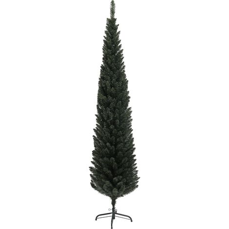 Albero di Natale Artificiale 195 cm 390 Rami Design Alto e Stretto Verde (1/5)