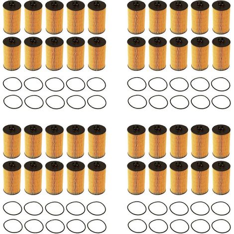Lot de 40 filtres à huile pour Chevy Aveo, Cruze, Sonic, Trax, Buick, Pontiac et Saturn (1/5)