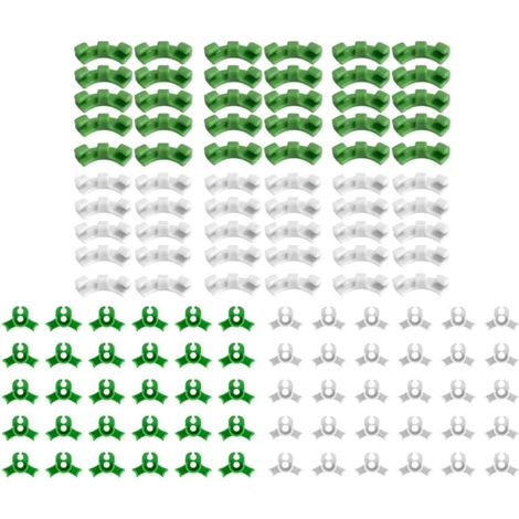 120 Pinces de tuteurage, conception angle 90°, plastique durable, pour plantes d'intérieur et d'extérieur (1/5)