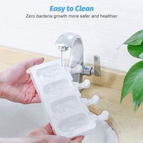 Lot de 2 moules à glaçons en silicone sans BPA de qualité alimentaire pour glaçons et bâtonnets glacés (1/5)