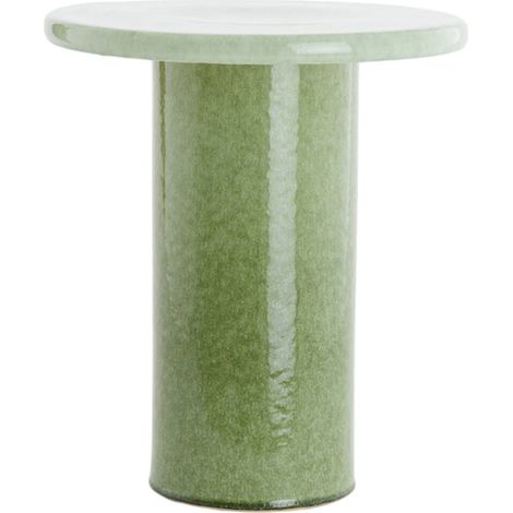 Tavolino TUDO ceramica verde menta Ø40,5x45,5 cm rotondo Light & (1/4)