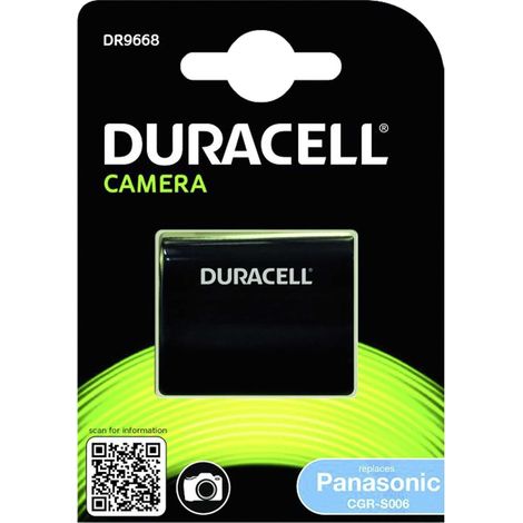 Duracell - Batterie - Li-Ion - 0.7 Ah - Schwarz - für Panasonic Lumix DMC-FZ18, FZ28, FZ50, FZ8EB-K, FZ8EB-S, FZ8EG-K, FZ8EG-S, FZ8K, FZ8P