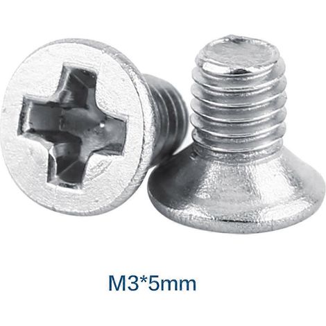 100 Stück Beutel Flachkopf-Maschinen-Senkschrauben aus Edelstahl SS304, metrisch, M35