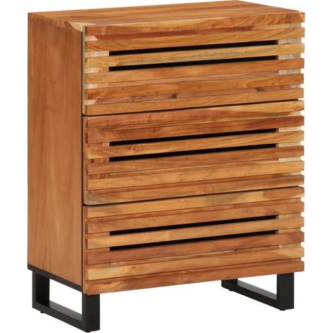 Sideboard 60x34x75 cm Massivholz Akazie