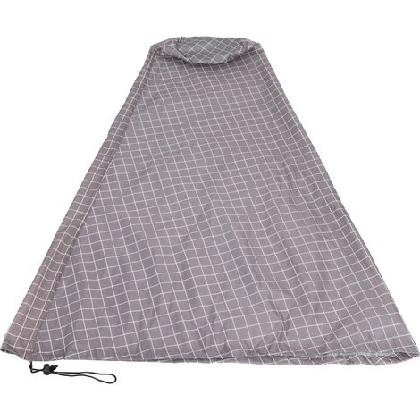 Housse imperméable pour poêle Chiminea, housse anti-poussière pour chauffage d'extérieur, jardin, cour arrière Grid 122 x 21 x 61 cm (1/5)