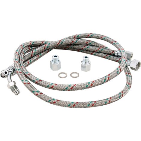 Wolf Tubo flessibile G1/4-3/8 Set da 2 pezzi, per bruciatore Premio, 2414231
