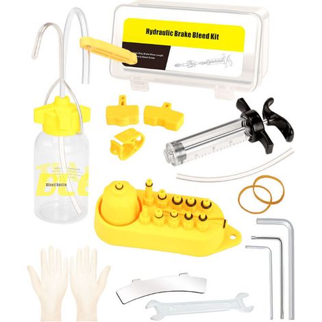 Kit de Purge de Frein de Vélo Pour Ez Shimano Tektro Magura Professionnel Hydraulique Frein à Disque Huile Outils de Purge Ensemble d'Outils Kit de Disque Hydraulique de Vélo (1/3)