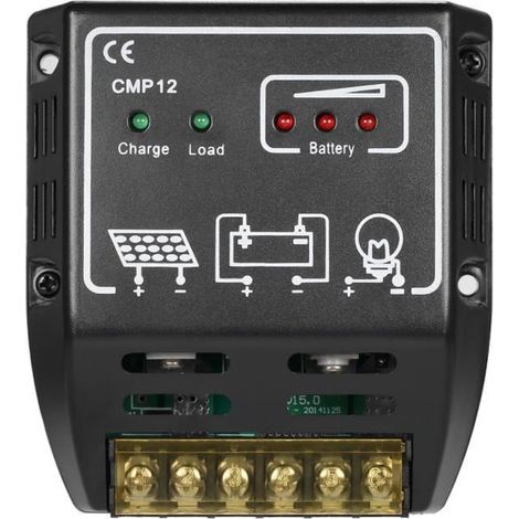 Contrôleur de charge solaire 20A 12V/24V pour panneau solaire et batterie (1/4)