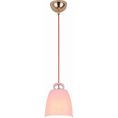 Lampada a sospensione Candellux Sewilla 1xE27 rame rosa