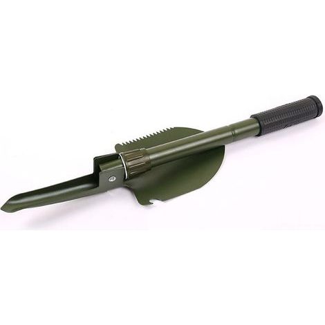 Pelle de Survie Compacte en Acier Carbone avec Sac de Transport - Parfaite pour Randonnée et Camping (1/5)