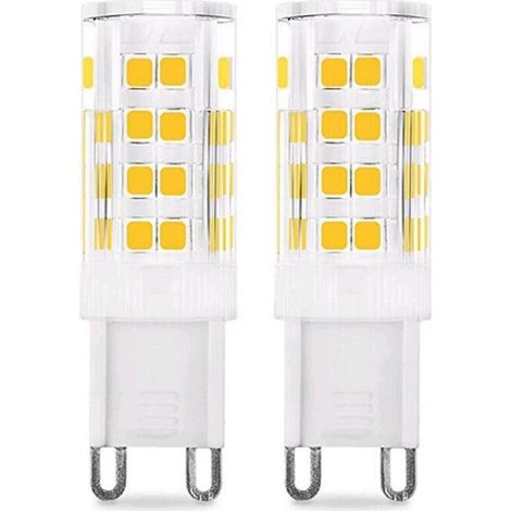 Ampoule LED G9 5W (Équivalent 50W Ampoules Halogènes), 450LM, 220V, Blanc froid 6000K, AC100-240V, NON-Dimmable, Économie d'énergie, Base en céramique, Culot G9 Standard, Lot de 6 [Classe énergétique (1/5)