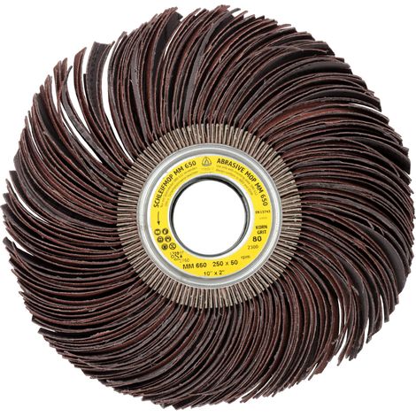 Klingspor MM 650 Schleifmopräder LS 309 JF, 250 x 50 x 43,1 mm Korn 180 (1/4)
