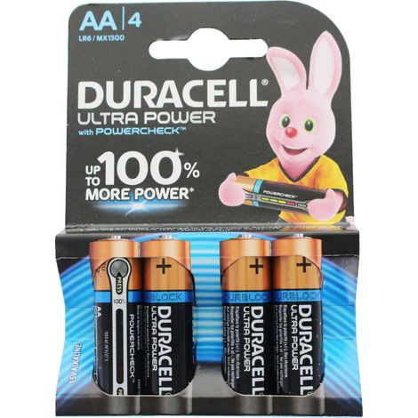 Piles Duracell Ultra Aa X4 Longévité Et Puissance Accrues - Duracell (1/2)