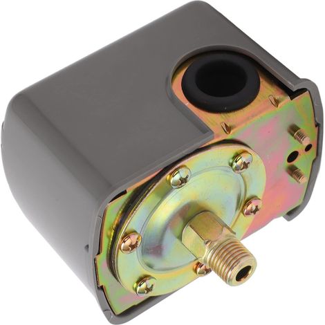 Interrupteur de Commande de Pompe à Eau, Pressostat Automatique avec Plage de Pression Réglable de 0,8 à 5,0 Bar, pour Pompe Auto-amorçante, à Jet, de Jardin (1/5)