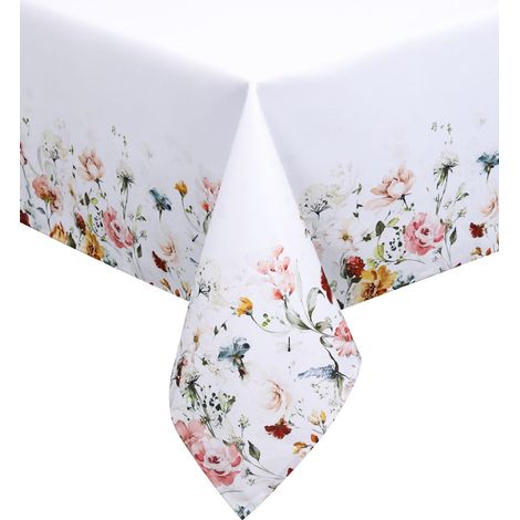 Runder Tischläufer 120 Blumen Floral Kreis (1/2)