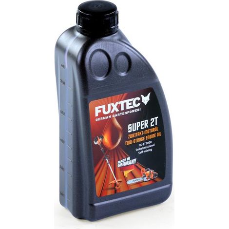FUXTEC Zweitaktöl 1 Liter - Selbstmischendes Zweitaktöl-Motorenöl für Gemisch- und Getrenntschmierung