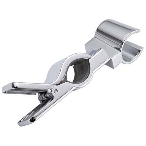 Replaceable Hand Shower Holder, Adjustable Metal Shower Holder, Hand Shower Holder, for Hand Shower or Shower Head, Chrome, No Drilling（Plating） (1/5)